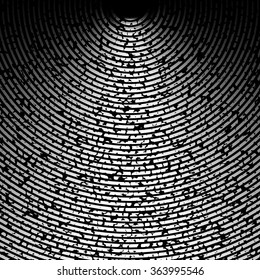 Grunge retro vintage wall radial texture. Vector background.
