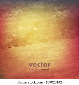grunge retro vintage wooden texture, vector background