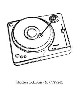 grunge retro vinyl player mrecord music