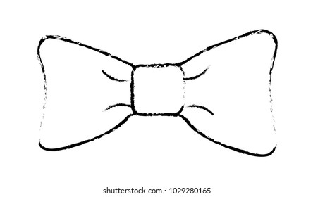 grunge ribbon bow style decoration design