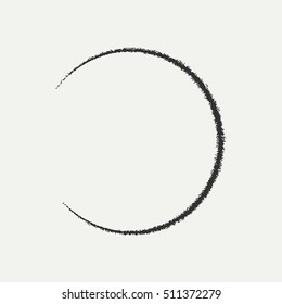 Grunge Ring Overlay Texture. Empty Distressed Template. EPS10 vector.