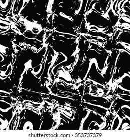 grunge rips - two color vector seamless pattern