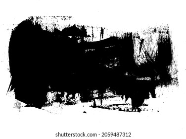 Grunge Roller Brush Stroke Paint Texture Background