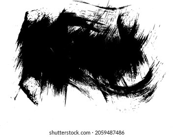 Grunge Roller Brush Stroke Paint Texture Background