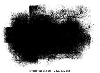 Grunge Roller Brush Stroke Paint Texture Background Vector