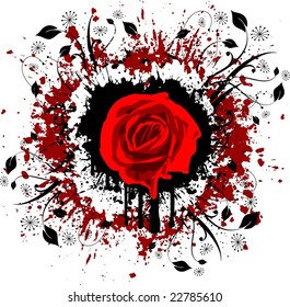 grunge rose