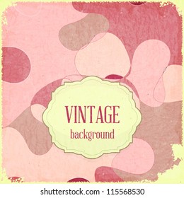 Grunge Rose background - old paper - vector illustration