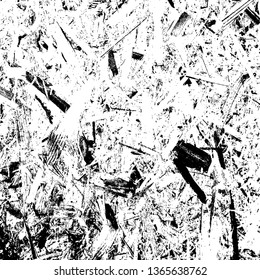 Grunge rough dirty background. Distress urban used texture. Brushed black paint cover. Overlay aged grainy messy template. Renovate wall scratched backdrop. Empty aging design element. EPS10 vector