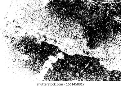Grunge rough dirty background. Distress urban used texture. Brushed black paint cover. Overlay aged grainy messy template. Renovate wall scratched backdrop. Empty aging design element. EPS10 vector
