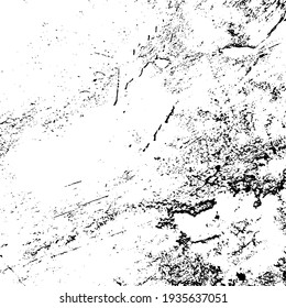 Grunge rough dirty background. Distress urban used texture. Brushed black paint cover. Overlay aged grainy messy template. Renovate wall scratched backdrop. Empty aging design element. EPS10 vector.