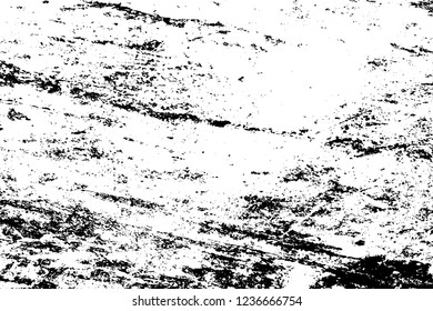 Grunge rough dirty background. Overlay aged grainy messy template. Distress urban used texture. Brushed black paint cover. Renovate wall frame grimy backdrop. Empty aging design element. EPS10 vector