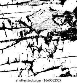 Grunge rough dirty background. Overlay aged grainy messy template. Distress urban used texture. Brushed black paint cover. Renovate wall frame grimy backdrop. Empty aging design element. EPS10 vector
