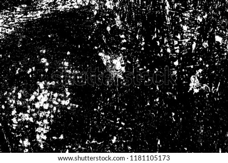 Grunge rough dirty background. Overlay aged grainy messy template. Distress urban used texture. Brushed black paint cover. Renovate wall frame grimy backdrop. Empty aging design element. EPS10 vector.
