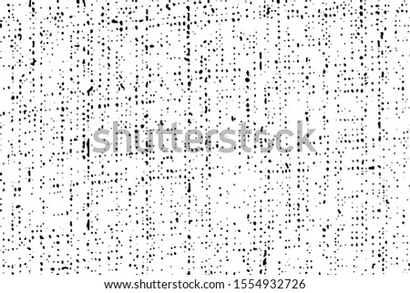 Grunge rough texture of the fabric. Abstarct monochrome background fabric with the noise spots and graininess. Overlay template. Vector illustration.