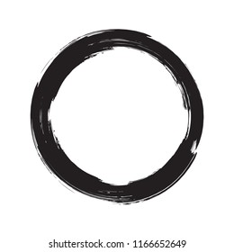 grunge round background. Isolated Vector Illustration