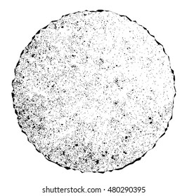 Grunge round shape.Rubber stamp texture.Vector illustration.