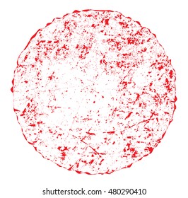 Grunge round shape.Rubber stamp texture.Vector illustration.