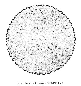Grunge round shape.Rubber stamp texture.Vector template.