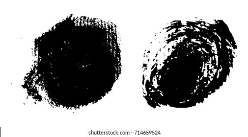Grunge round shapes.Vector grunge circles.