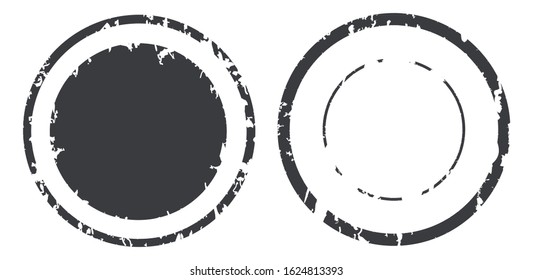 Grunge round stamp.Vector distress stamp.