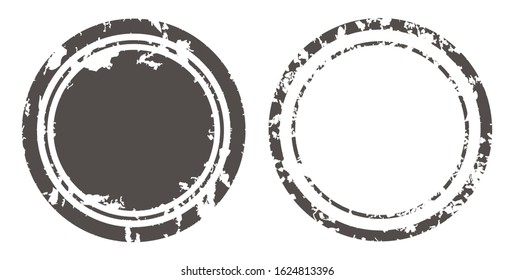 Grunge round stamp.Vector distress stamp.