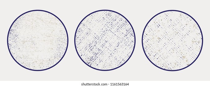 Grunge round textures