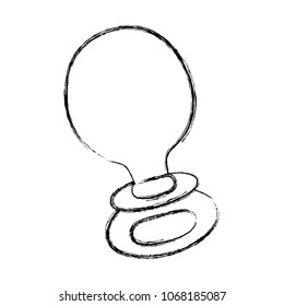 grunge rubber pacifier object to dummy baby