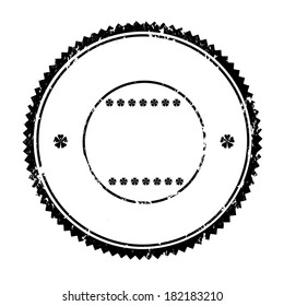 Grunge rubber stamp black empty, vector illustration