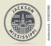 Grunge rubber stamp or label with text Jackson, Mississippi written inside, vector illustration