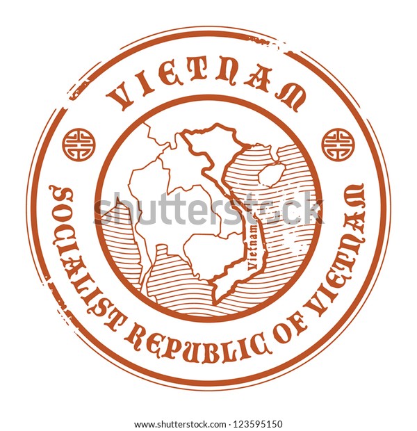 Grunge Rubber Stamp Name Map Vietnam Stock Vector (Royalty Free ...