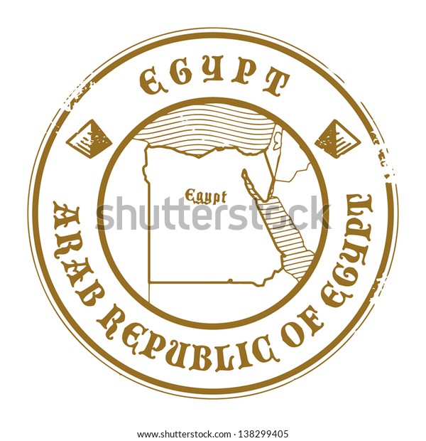 613 Egyptian Passport Images Stock Photos Vectors Shutterstock   Grunge Rubber Stamp Name Map 600w 138299405 