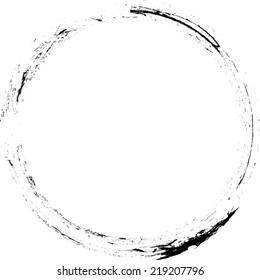 Grunge rubber stamp. Post stamp. Circle distressed frame with place for your text. Vector useful for you design. 