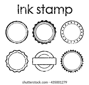 Grunge rubber stamp set