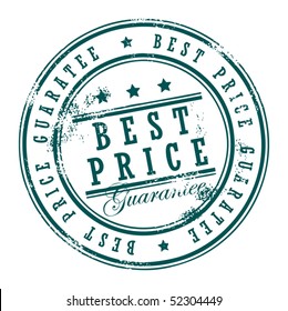 Grunge rubber stamp with small stars and the word Best Price inside, vector illustration