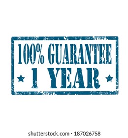 Grunge rubber stamp with text 100% Guarantee,vector illustration