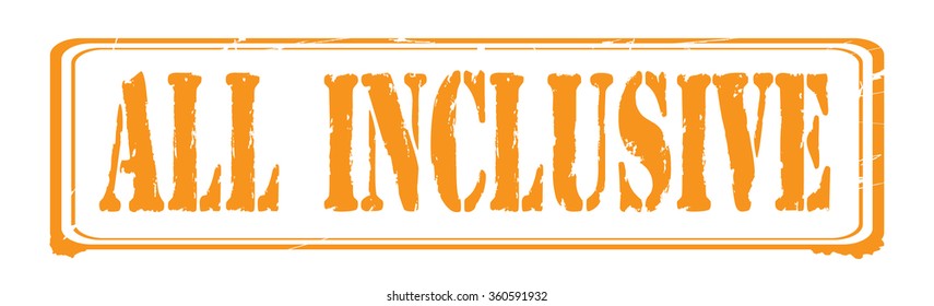 Grunge rubber stamp with text "all inclusive" inside,vector illustration