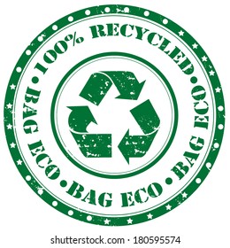 Grunge rubber stamp with text Bag Eco,vector illustration