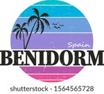 Grunge rubber stamp with text Benidorm,vector illustration