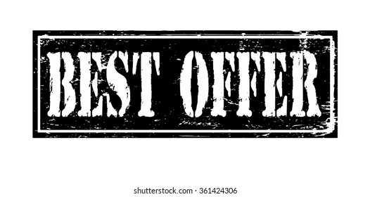 Grunge rubber stamp with text "best offer" inside,vector illustration