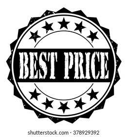 grunge rubber stamp with text "best price" on white, vector illustration