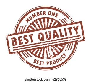 Grunge rubber stamp, with the text best quality written inside, vector illustration