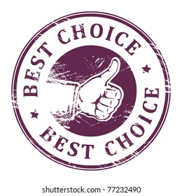 Grunge rubber stamp with the text best choice written inside, vector illustration