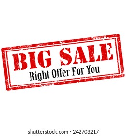 Grunge rubber stamp with text Big Sale,vector illustration