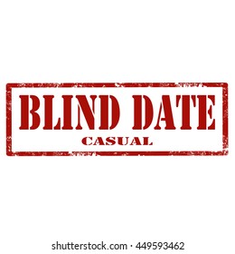 Grunge rubber stamp with text Blind Date,vector illustration