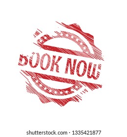grunge rubber stamp with the text book now. book now rubber stamp, label, badge, logo,seal. Designed for your web site design, logo, app, UI