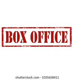 Grunge rubber stamp with text Box Office,vector illustration