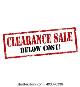 Grunge rubber stamp with text Clearance Sale,vector illustration