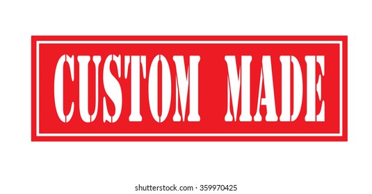 Grunge rubber stamp with text "custom made" inside,vector illustration