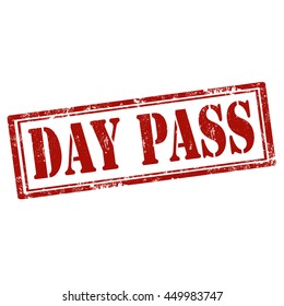 Grunge rubber stamp with text Day Pass,vector illustration