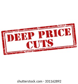 Grunge rubber stamp with text Deep Price Cuts,vector illustration